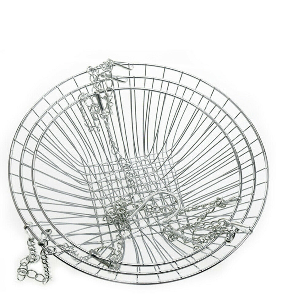 3 Tier Folding Vegetable Decoration Fruit Basket Kitchen Hanging Organizer Metal