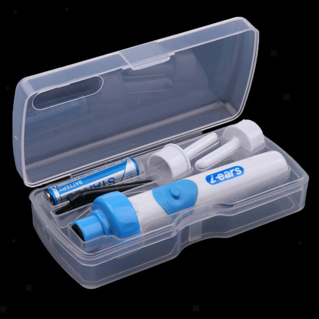 Plastic Electric Cordless Painless Ear Cleaner Wax Remover Vacuum Earpick