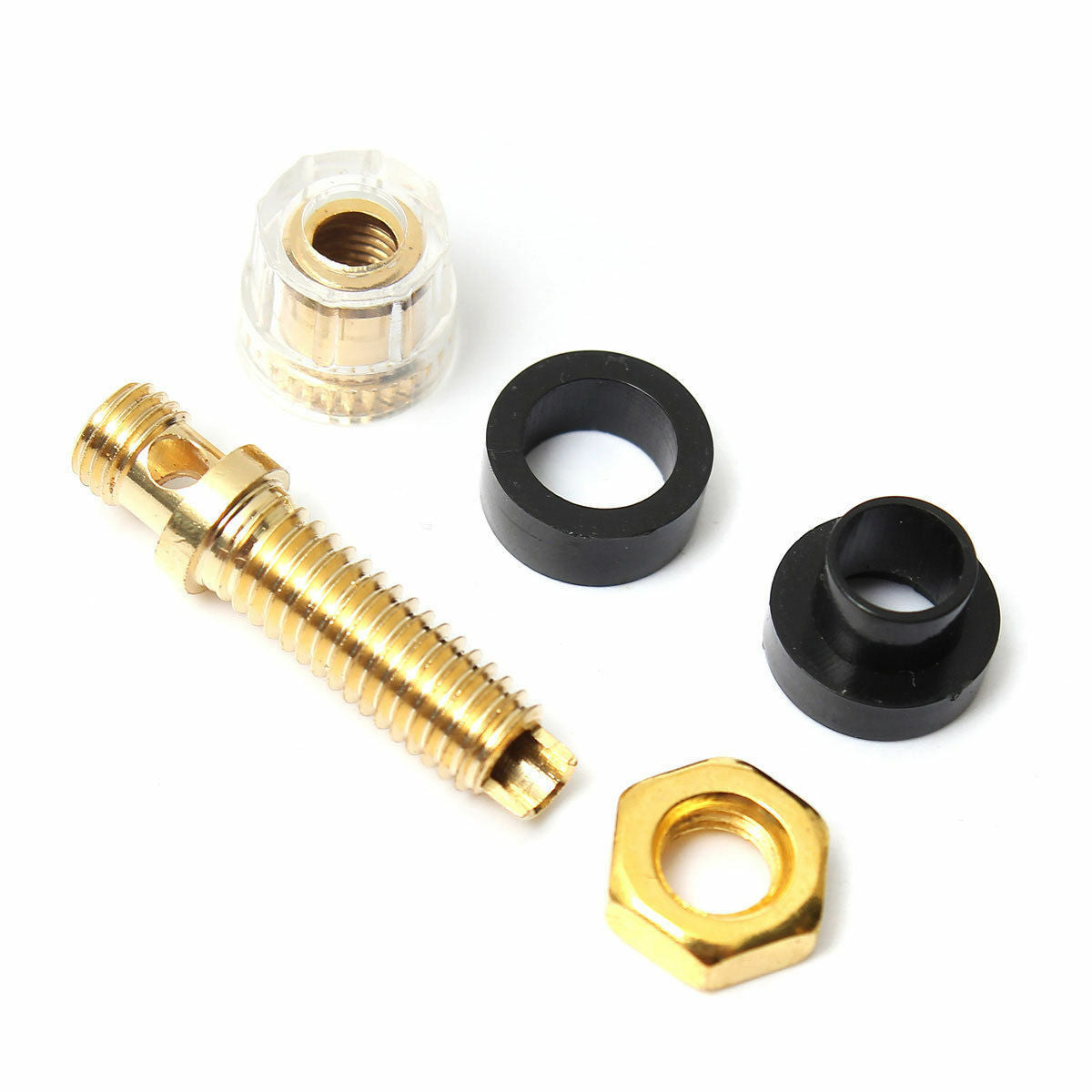 2X Copper Terminal for 4mm Banana Plug Jack Audio Speaker Cable Amplifier Thread