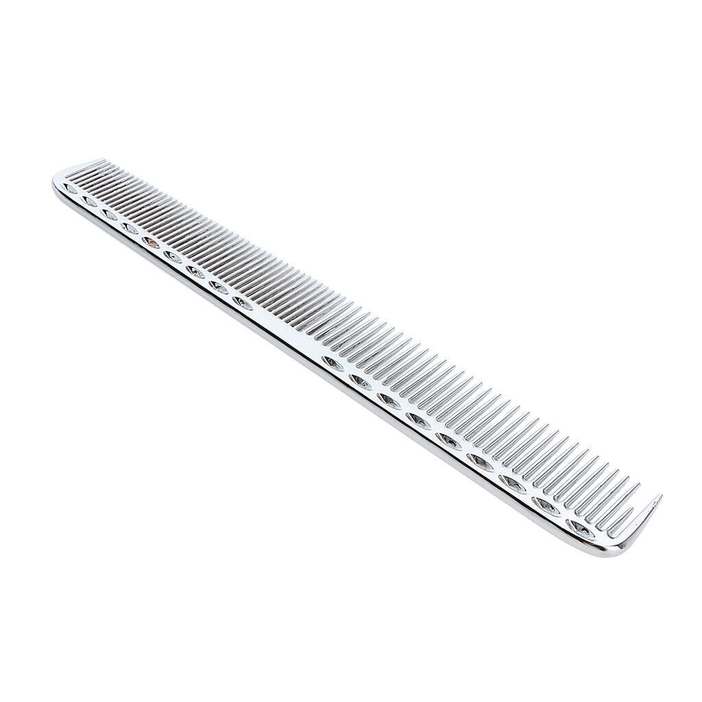 2x 21.5cm 8.46" Professional Salon Hairdressing Aluminum Comb Anti-Static