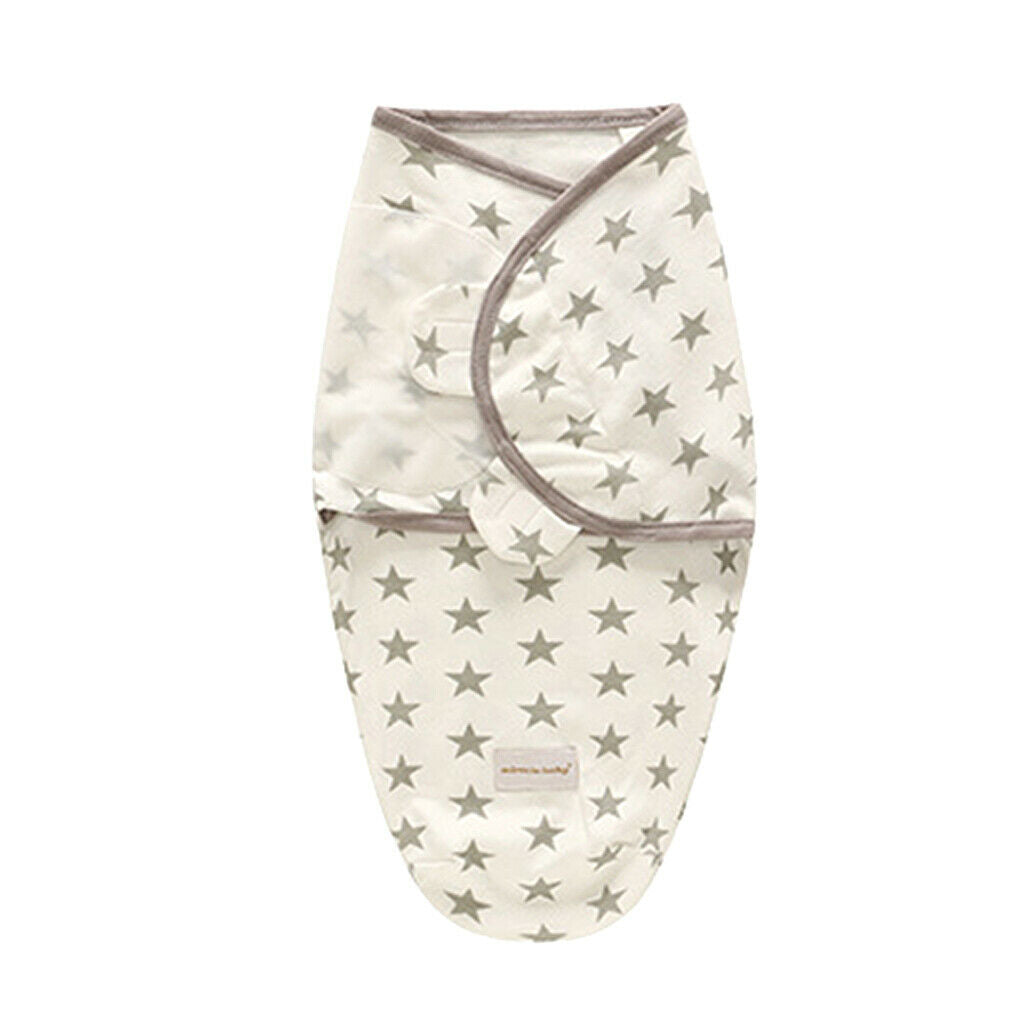 Swaddle Baby Romper Quilt Soft Cotton Blanket for 0-3 Months Star