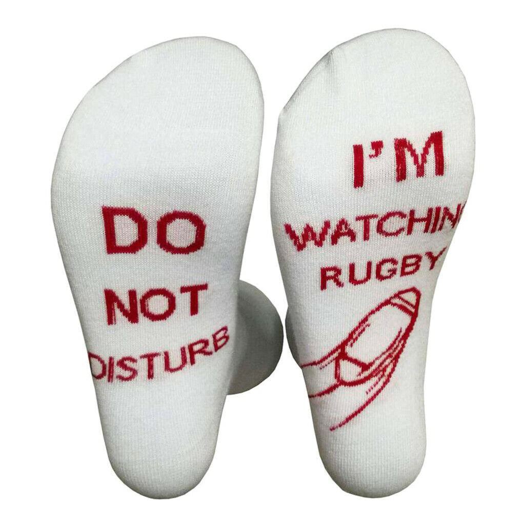 1 Pair Unisex Funny Socks Cotton Winter Warm Novelty Socks Stockings White