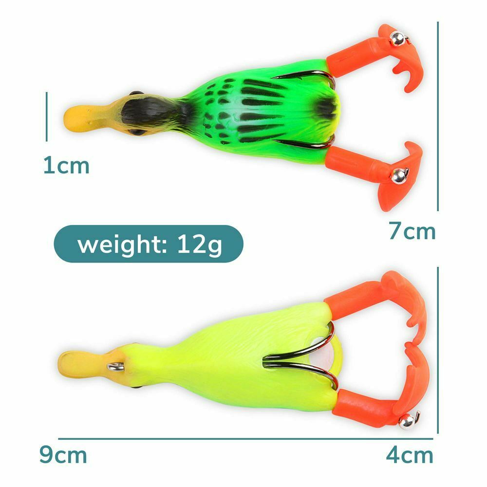 Spinning Baits Jig Bait Pesca Double Propeller Floating Duck Lure Soft Bait
