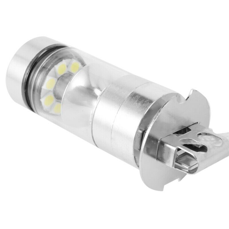 2Pcs 6000K White LED H3 100W 2323 Car Fog Light Bulb DRL E4P5