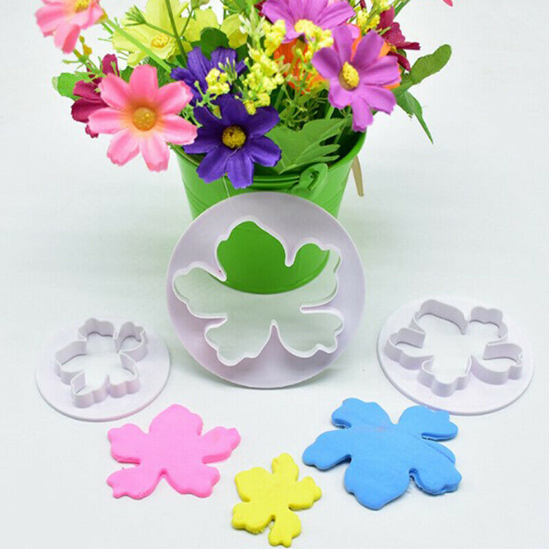 4Pcs/Set Hawaiian flower Fondant Mold Cutter Sugarcraft Cake too.l8