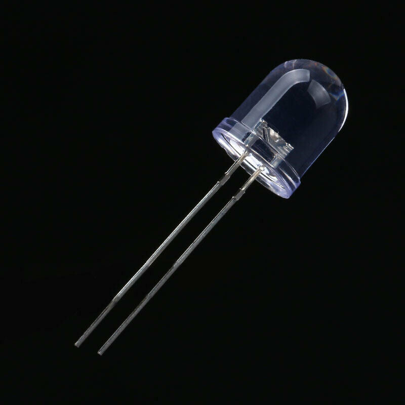10pcs DIP 8MM Round head LED Light-emitting diode Highlight white lamp beads