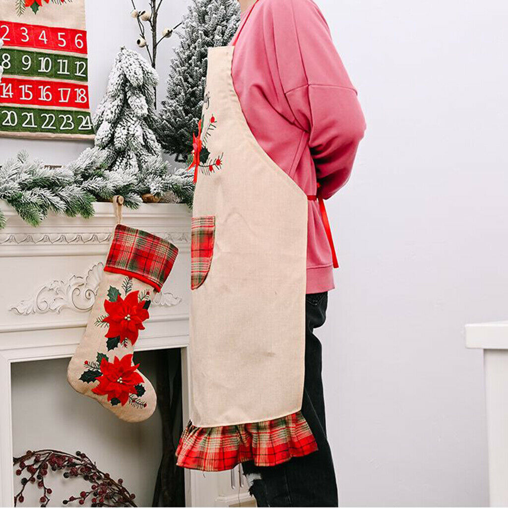 Chef Aprons Kitchen Baking Butcher Cooking Kitchen Catering BBQ Bib Pockets