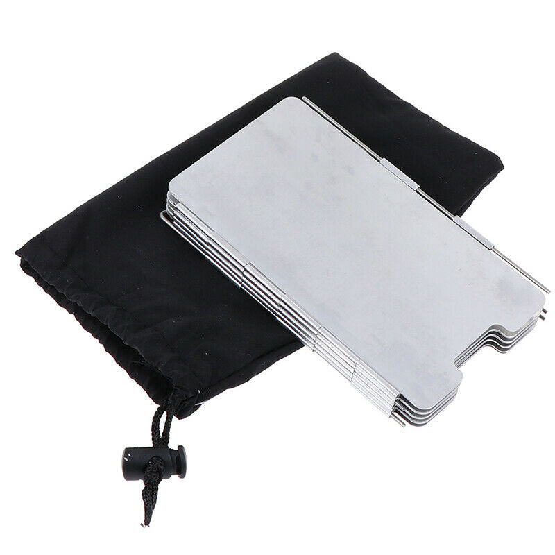 9 Plate Foldable Burner Windshield Outdoor Camping Cooking Gas Stove Wind-S LS