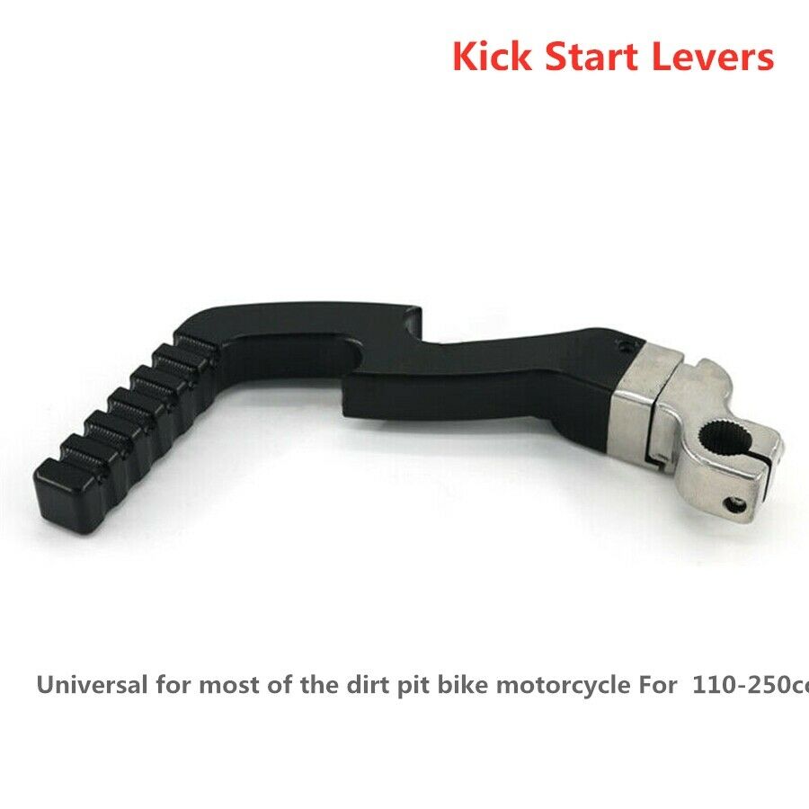 Motorcycle Kick Starter Lever Bar Pedal Gear Fit Black CNC For 110-250cc Engine