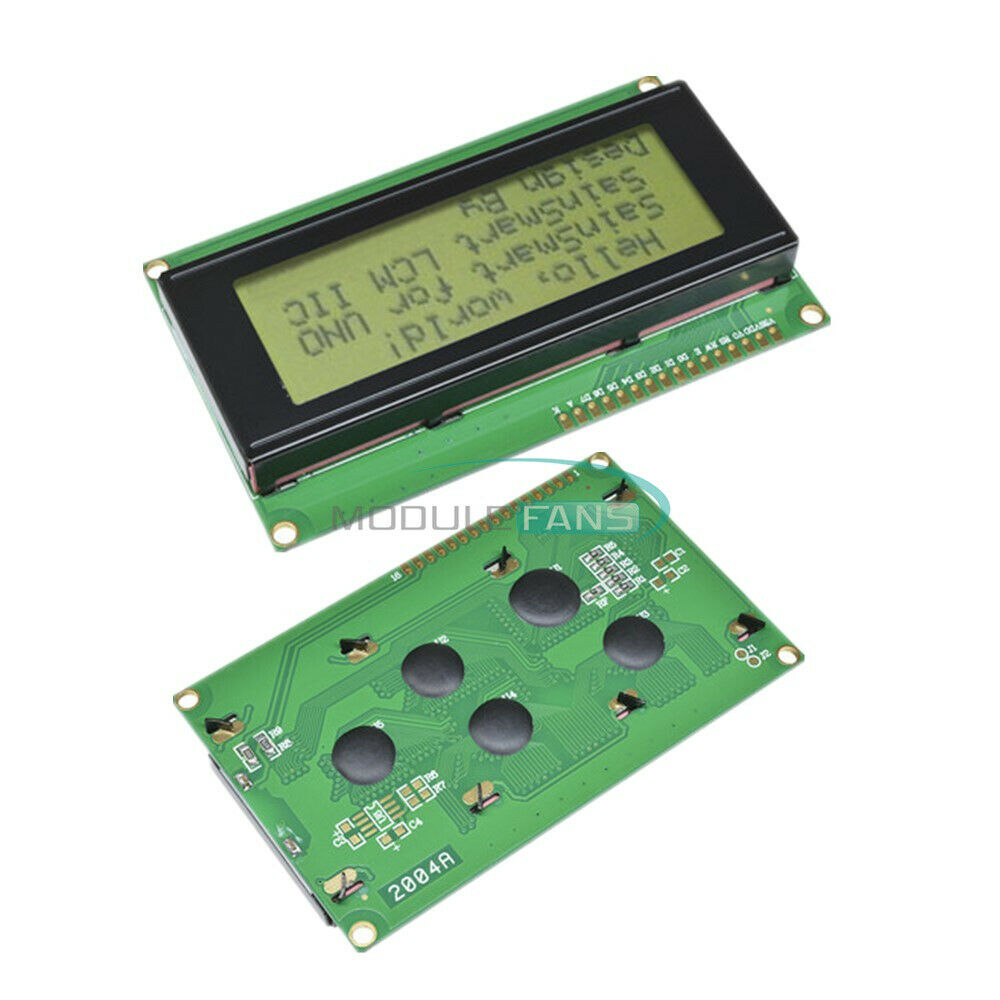 2PCS 204 20x4 2004 Character LCD Display Module 2004 LCD Yellow Green Blacklight