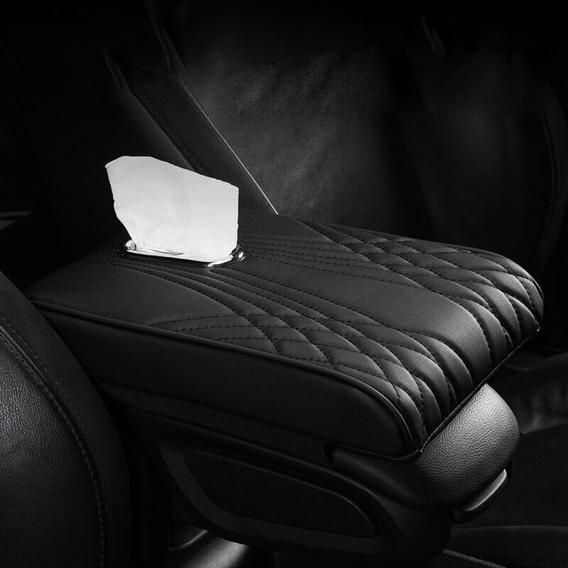 Car PU Armrest Memory Foam Central Control Cover Cover Pad Cushion Tissue Box