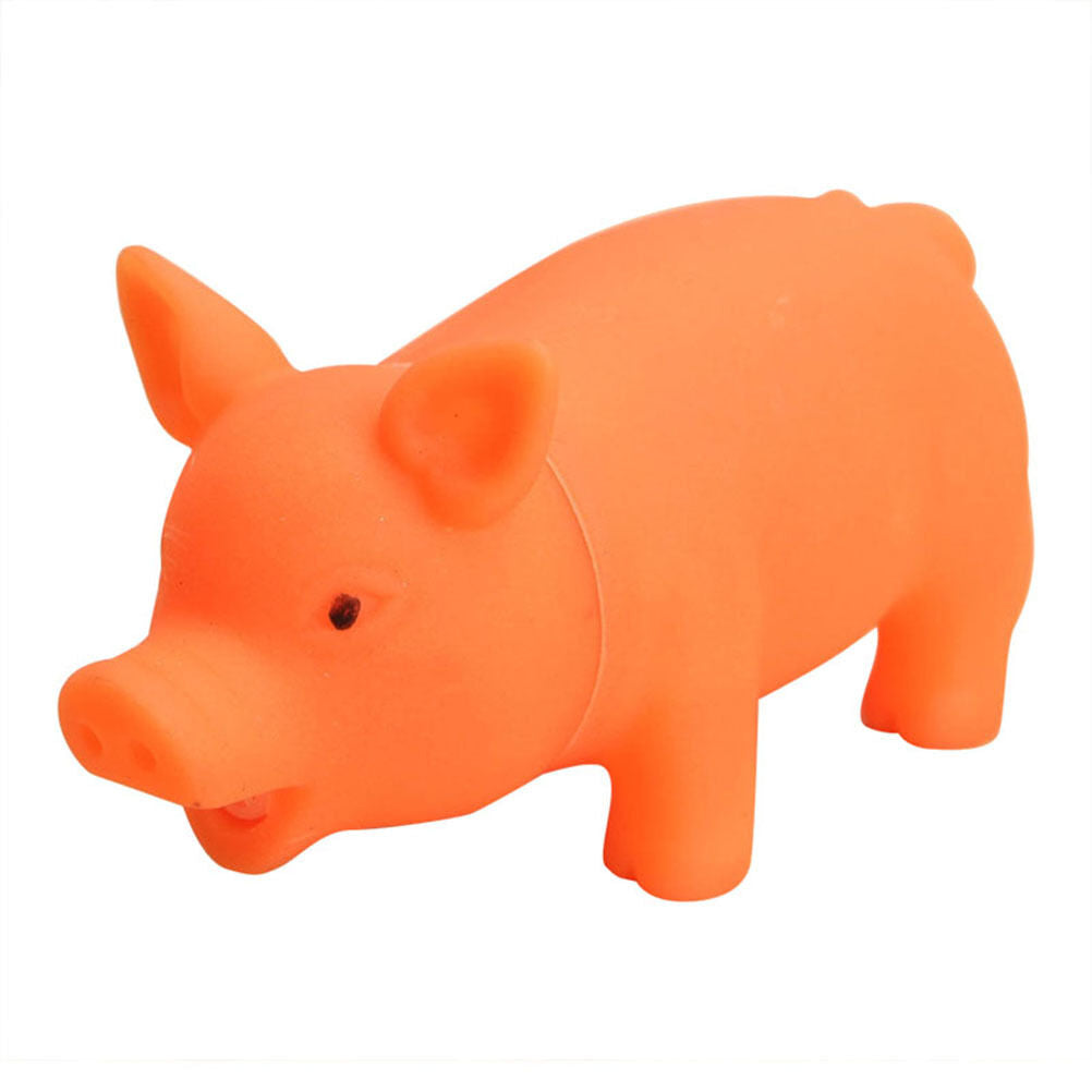 About rubber Pet Dog Puppy Pig Shape Chew Fetch PlayToy Squeaker SqueakySo.l8