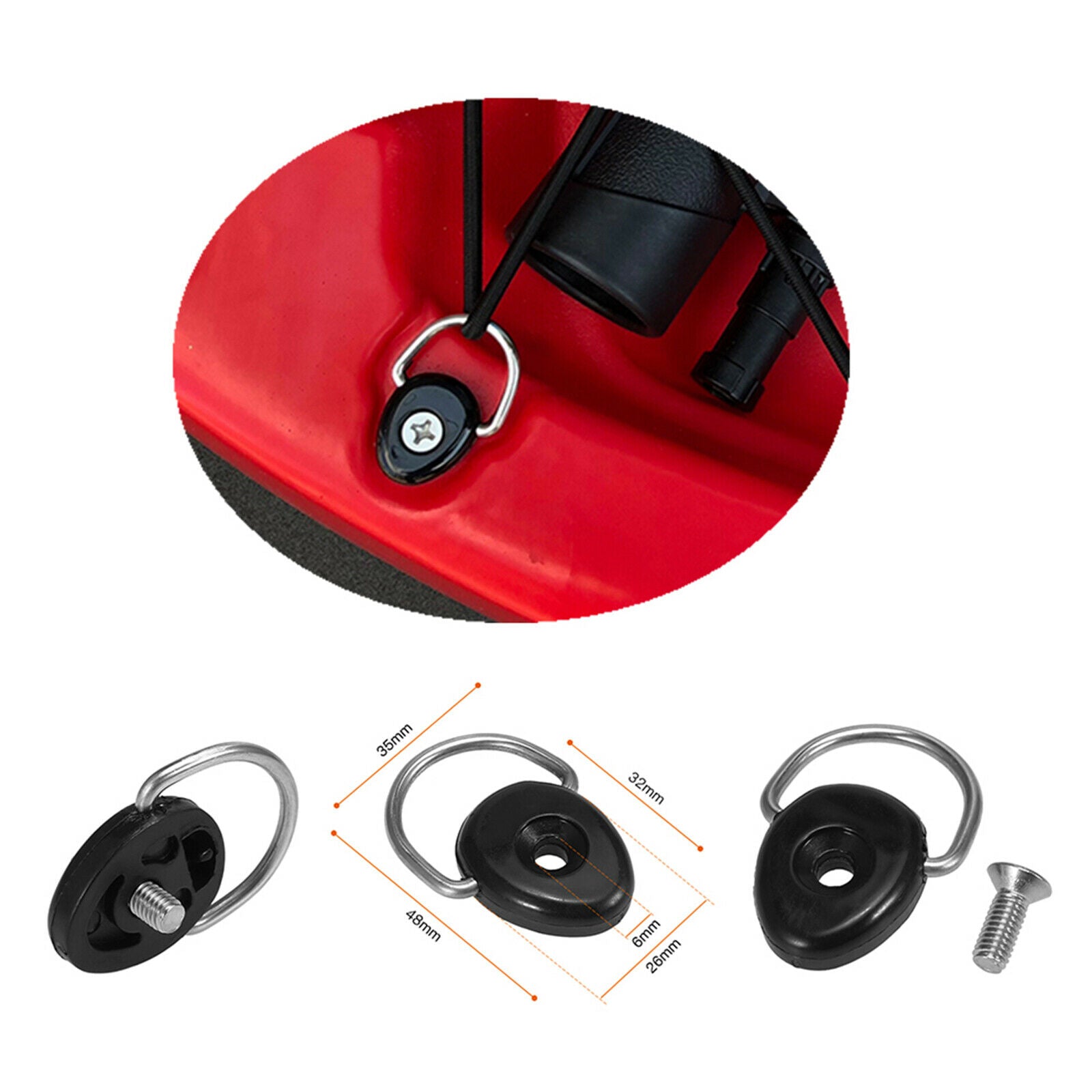 Deck Rigging Kit Accessory Canoes 59.06 inch Bungee Cord Accessory Kit