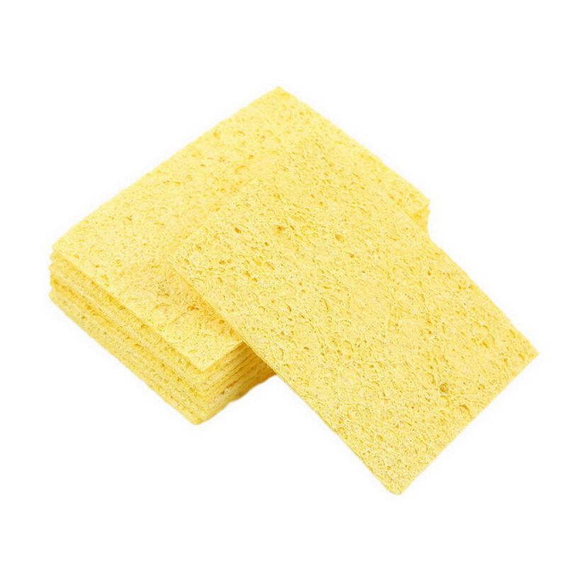 Yellow Soldering Iron Tip Welding Cleaning Cleaner Sponge for HAKKO 936 Y WF