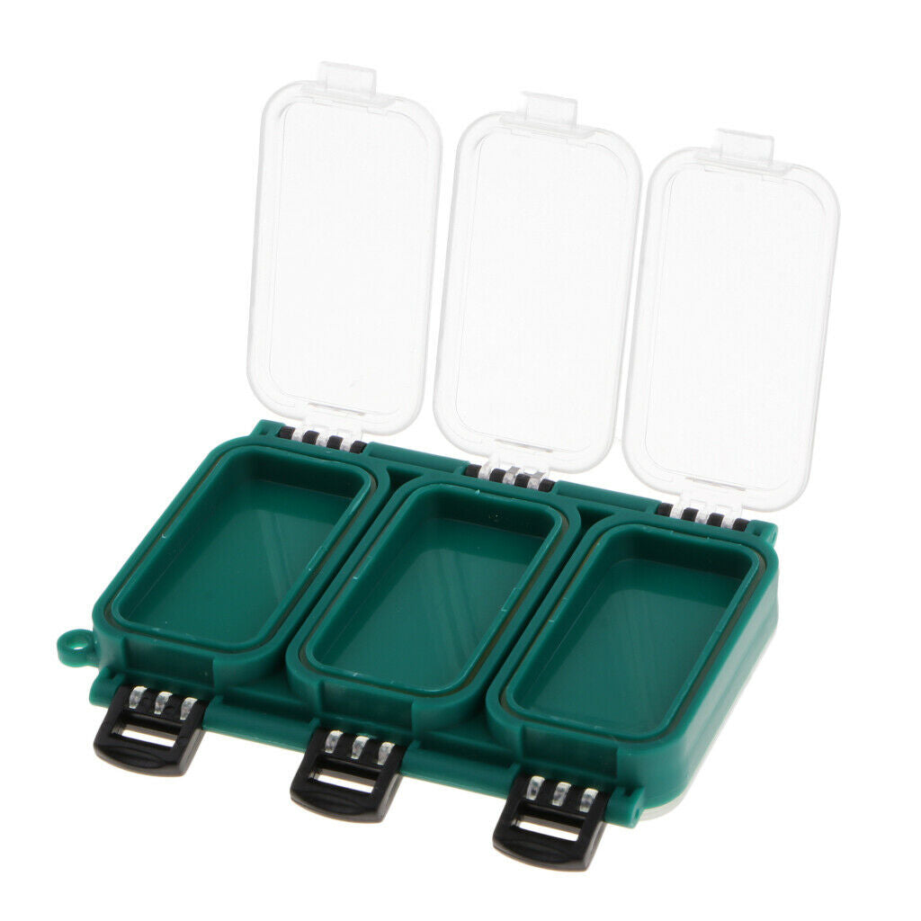 Prettyia   Fishing   Tackle   Cases   Green   Double   Sides   Box   with   6