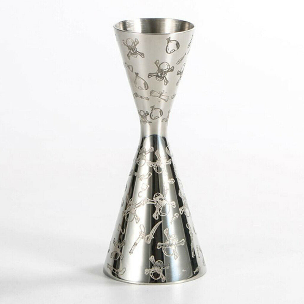 Cocktail Jigger Bartender Tool Mixer Measuring Cup Stainless 30/60ml Barware
