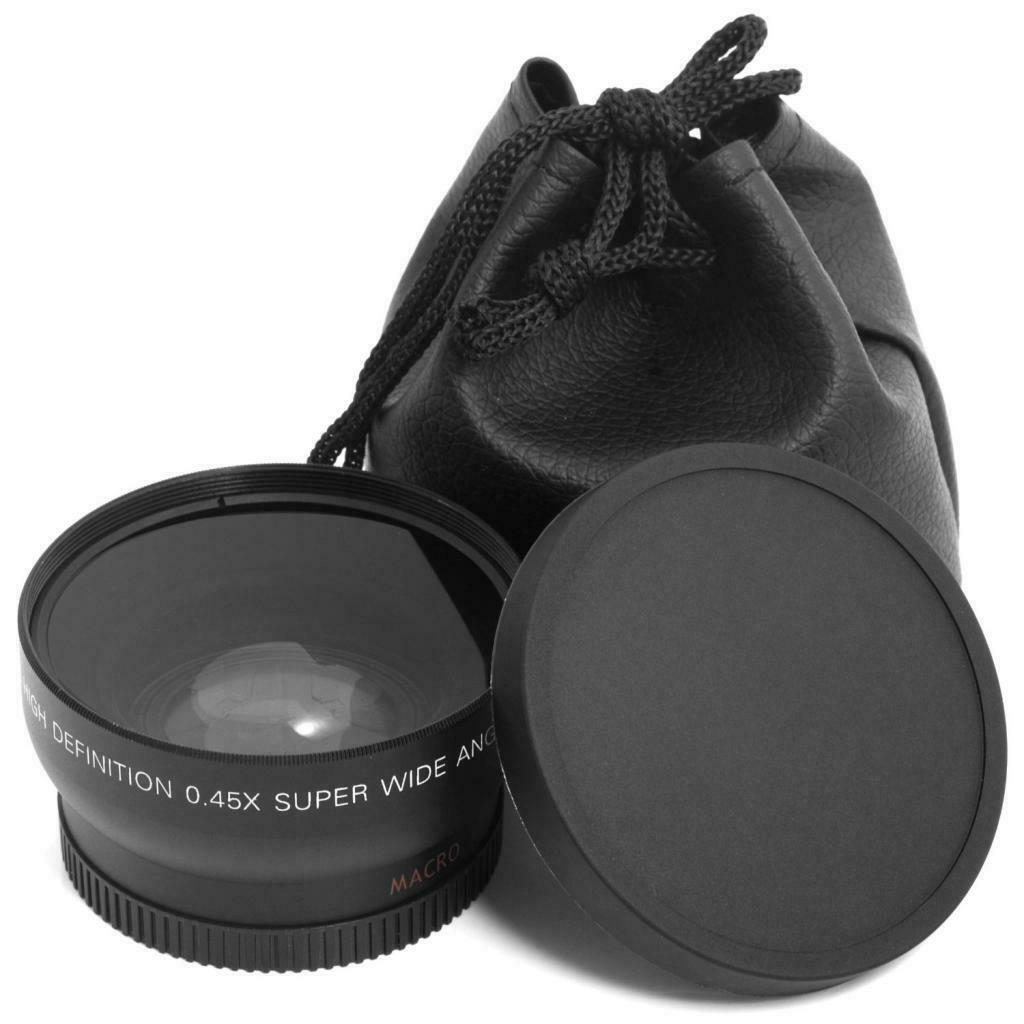 55mm Macro Wide Angle Lens 0.45X HD For  DSLR A230   A300 A330