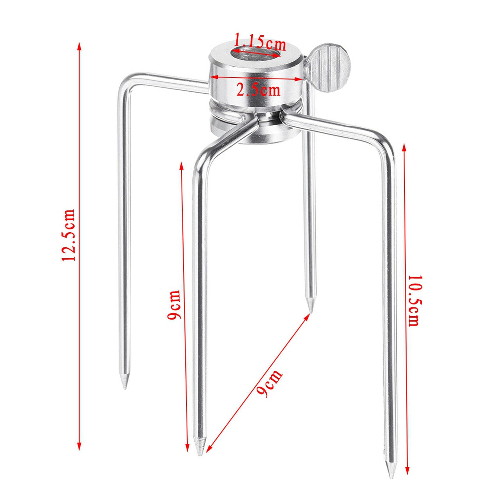 2pcs Stainless Steel BBQ Spit Fork Roaster Chicken Barbecue Accessories