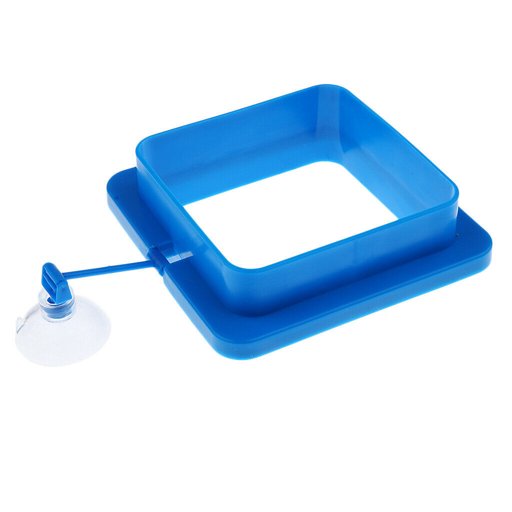 Aquarium Feeding Ring Fish Tank Station Floating Food Tary Feeder Square