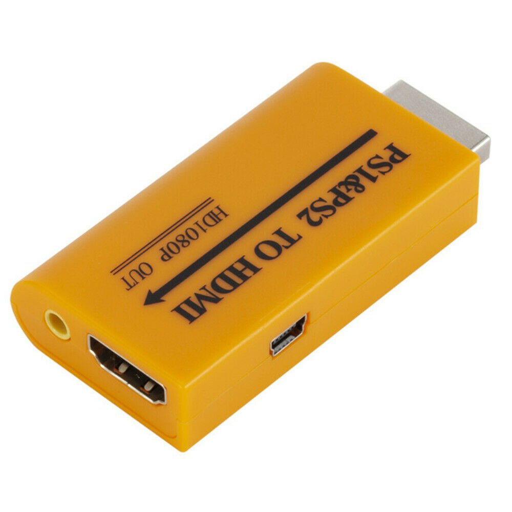 for PS1/PS2 to HDMI Audio Video Converter Adapter for PS1 to HDMI PS2 to HDMI HD