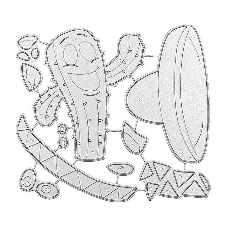 Cactus Metal Cutting Dies Stencil Scrapbooking DIY Album Stamp Paper Card Mold