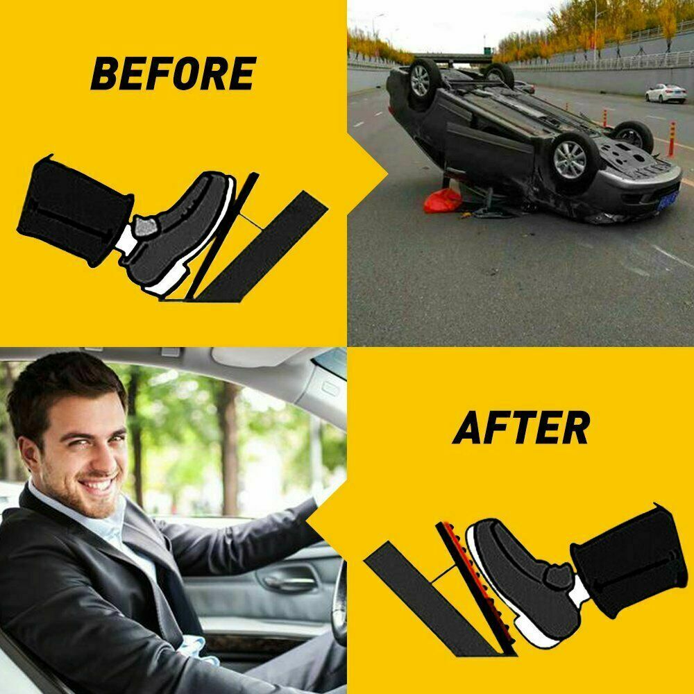 2pcs Universal Non-Slip Automatic Gas Brake Foot Pedal Pad Cover Kit Accessories