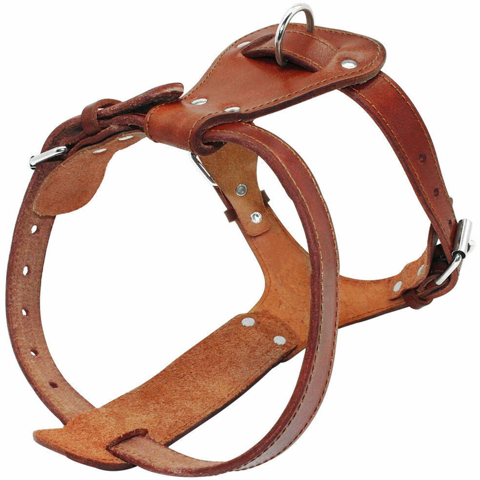 Leather Dog Harness Small Large Pet Vest Heavy Duty for Pit Bull Boxer