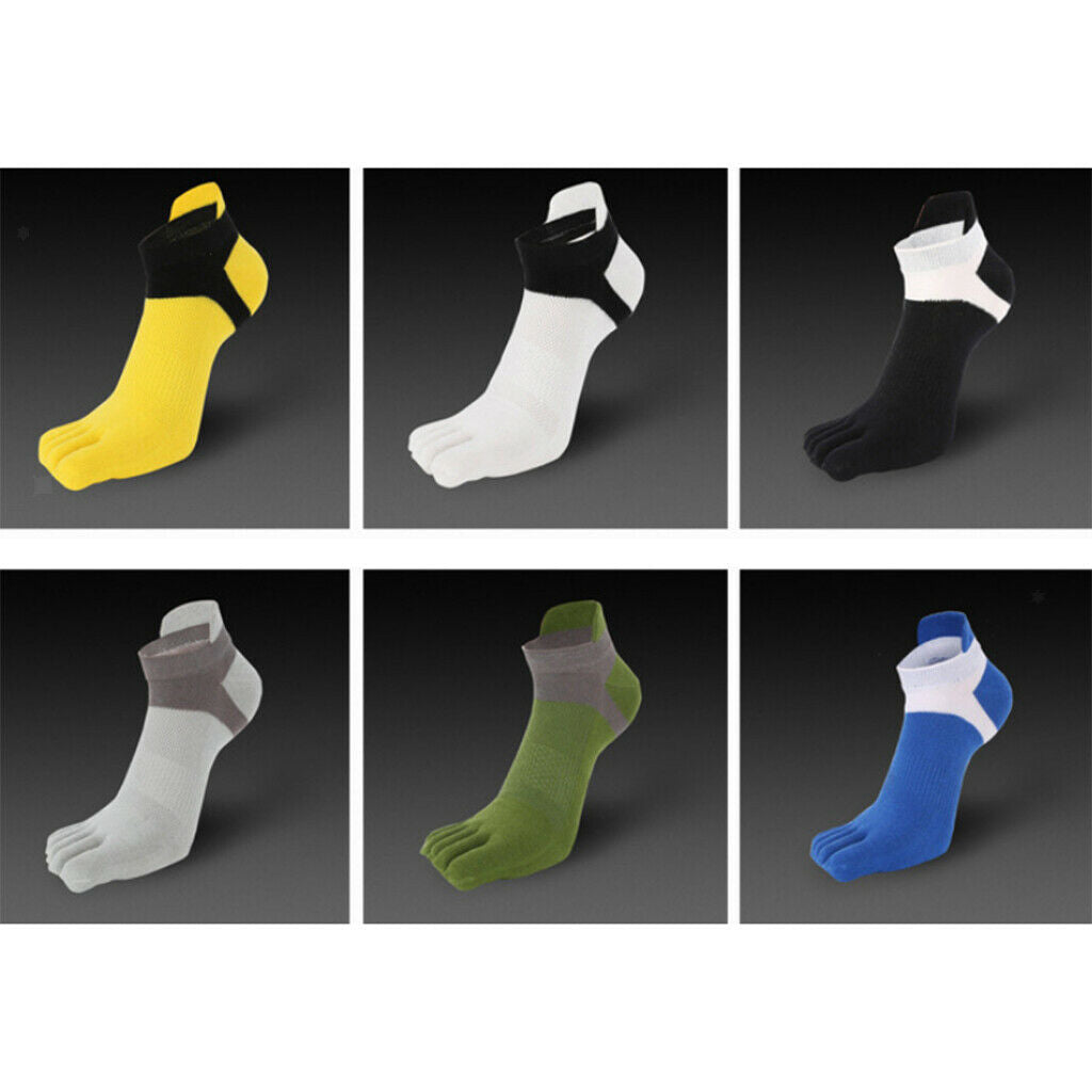 6Pairs Breathable Everyday Toe Socks Net Sports Yoga Ankle Socks Casual
