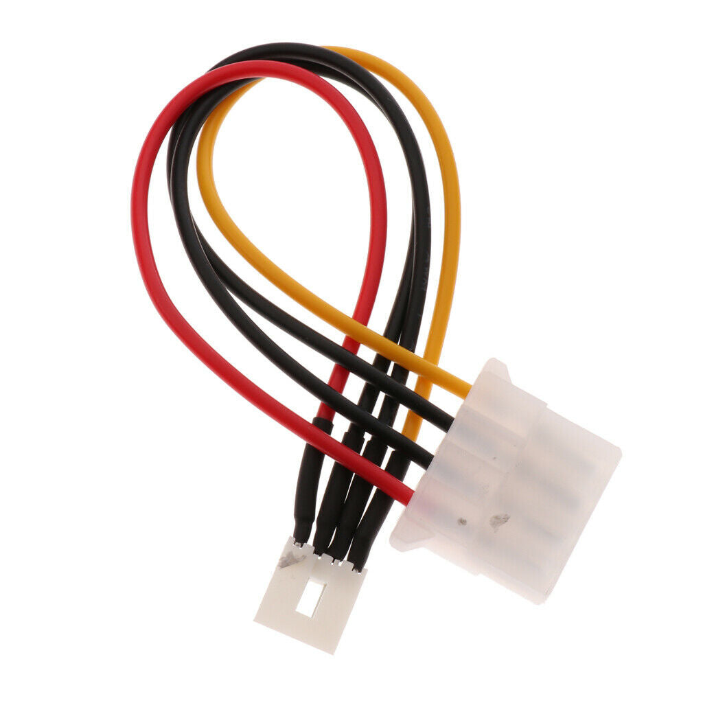 2Pcs Power Converter Adapter Cable 4 pin Plug to 4 pin Female Connector Cord