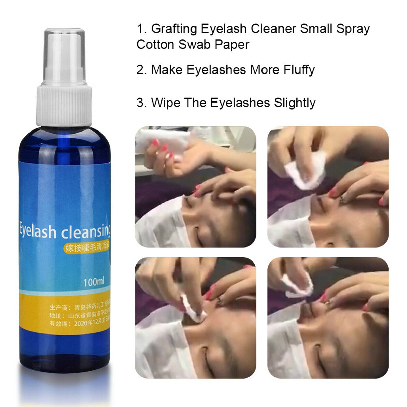 Eyelash Grafting Extension Kit, False Lashes Extension Practice Set Tools Lash
