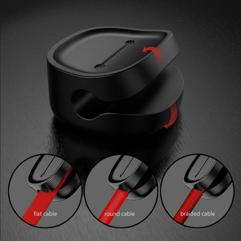 Organizer Of Cables USB Cord With 3 Clips Magnetic, Arrangement Cable New