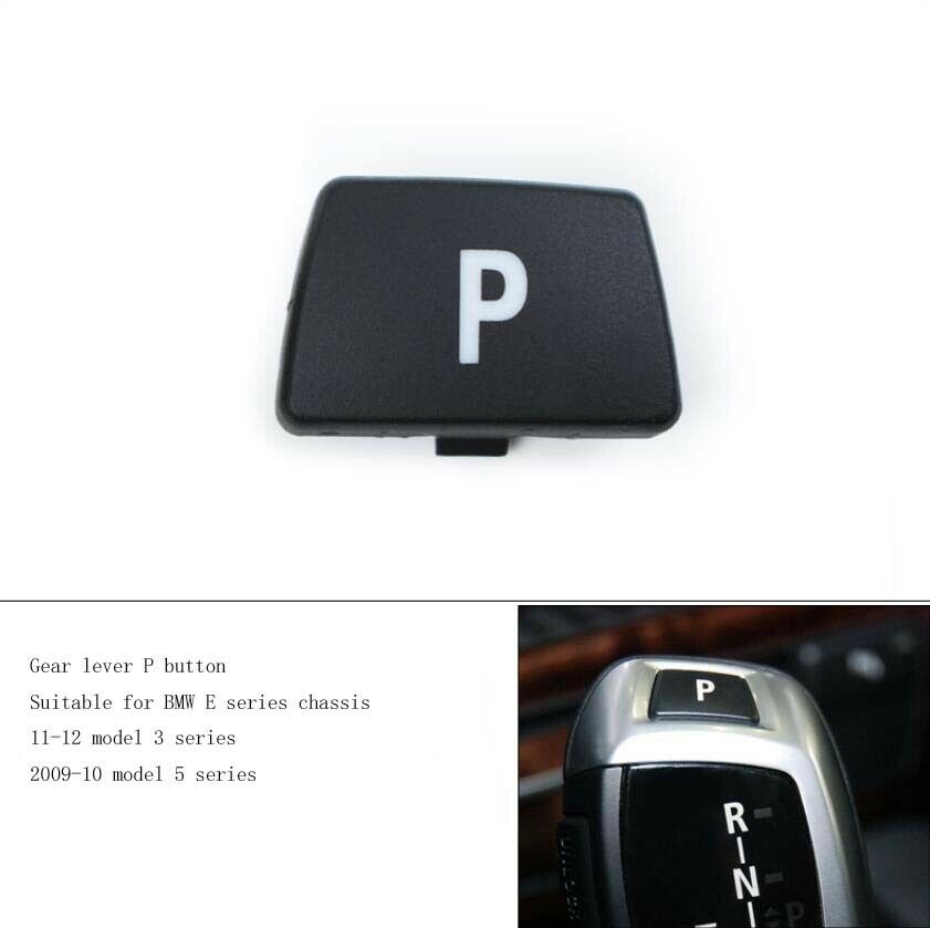 Suitable For BMW 3 5 E60 E90 Black Gear Knob P Lever Button Decoration