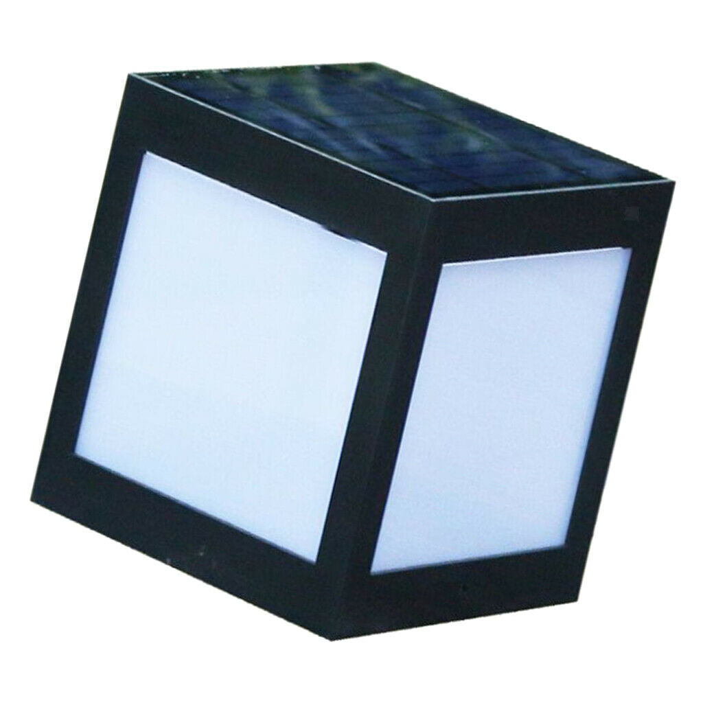 Solar Fence Gate Lamp Post Light 12 LEDs For Garden Pathway Lighting IP65