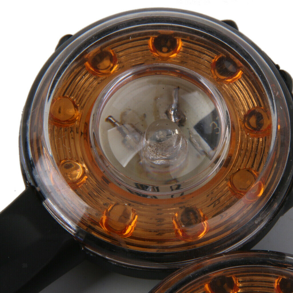 2pcs Motorcycle Turn Signal LED Tail Lights Lamps Palm Pattern for Halley