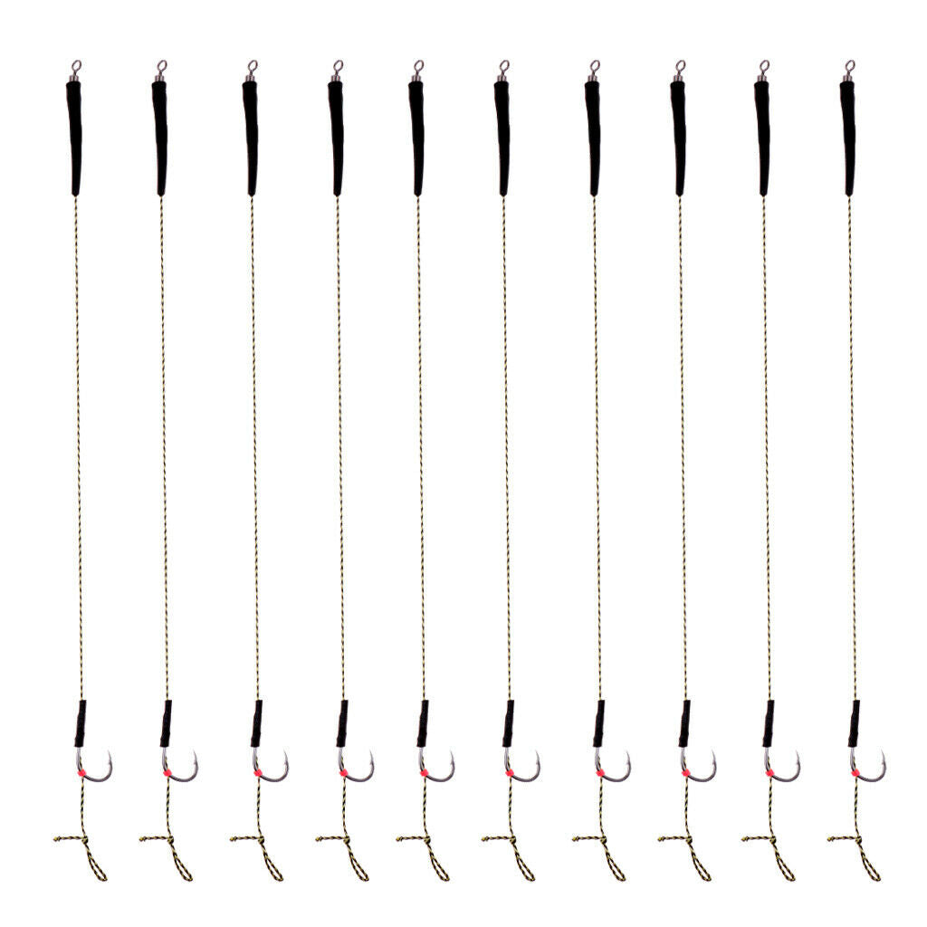 2 Pcs Carp Fishing Tackle Hair Rig Braided Braid Suitable for Fresh Salt Water