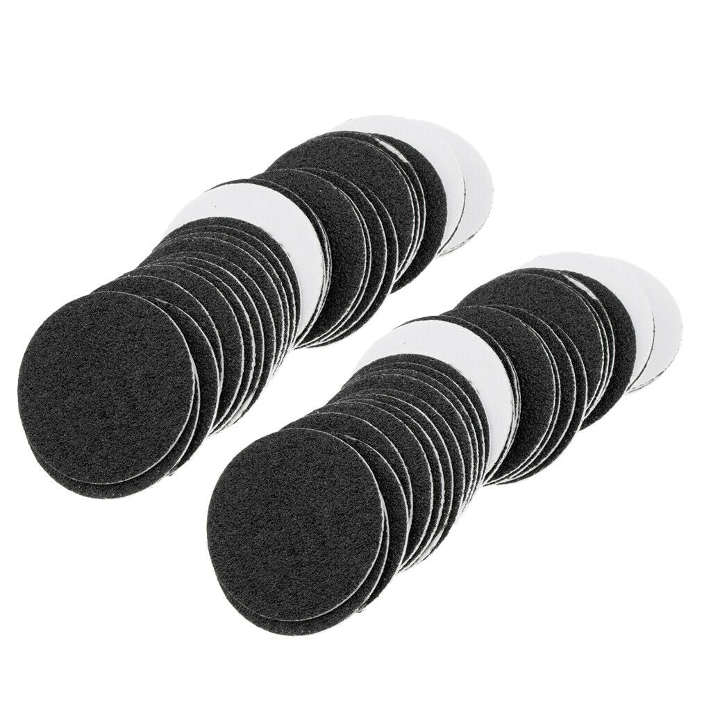 120x Disposable Round Foot Rasp Sandpaper Discs Disk for Dead Skin Remover