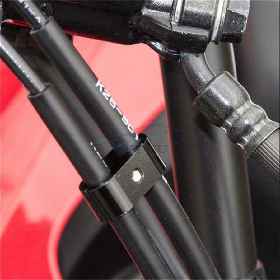 4PCS Aluminum Black Brake Throttle Cable Clamp Protector For Sportster 883 1200