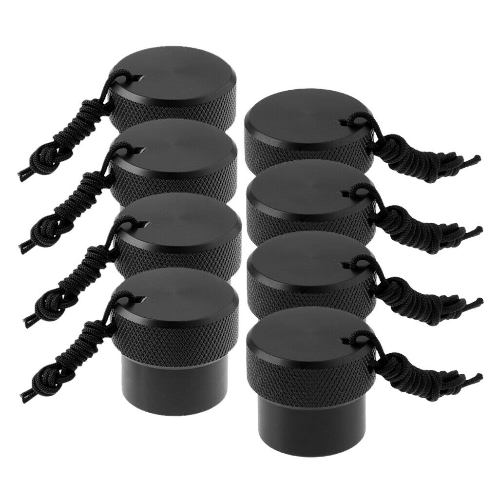 8Pcs ABS Plastic Dive DIN First Stage Tank Valve Dust Plug Replacement Gear