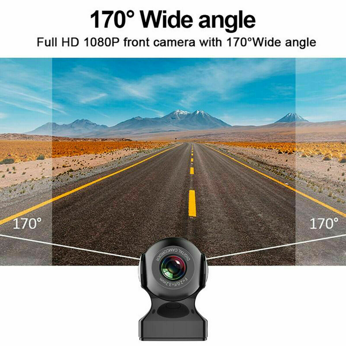 1080P WIFI Dash Cam Recorder 170 ° HD Vehicle Camera Car DVR Video G-Sensor New