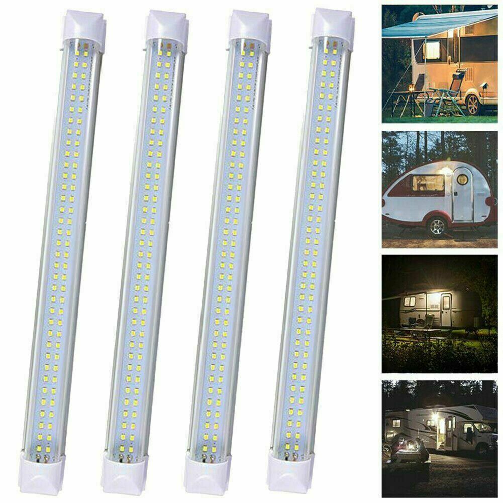 72 LED Interior Light Strip Kit Bar Car Van Bus Caravan ON/OFF Switch 12V