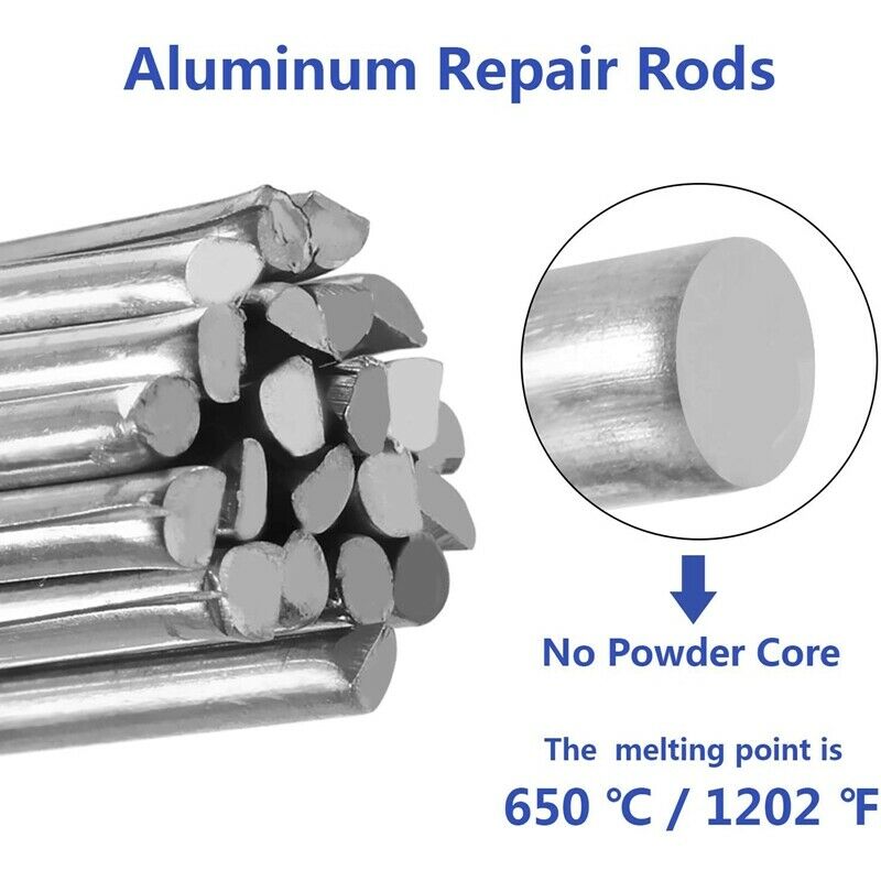 Aluminum Welding Rods 0.13 x 19.7 Inch Universal Low Temperature Welding CoredA1