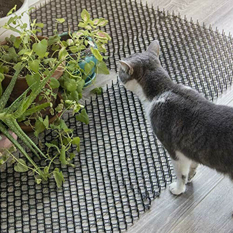 2Pcs Garden Prickle Strip Cat Repellent Deterrent Spike Anti-Cat Dog Suppl WLDF