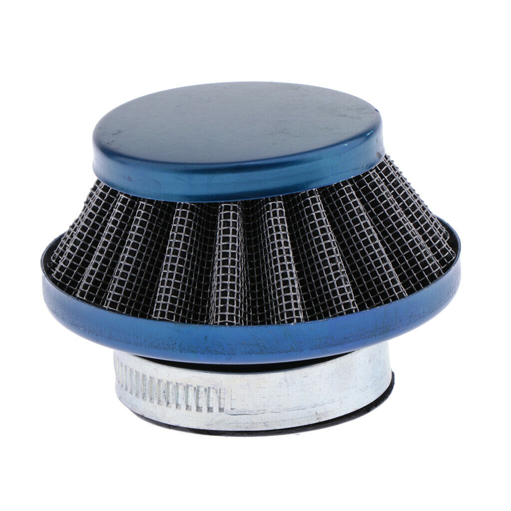 35mm Motorcycle Air Filter with Engine Inlet For 49CC 2 Stroke Blue