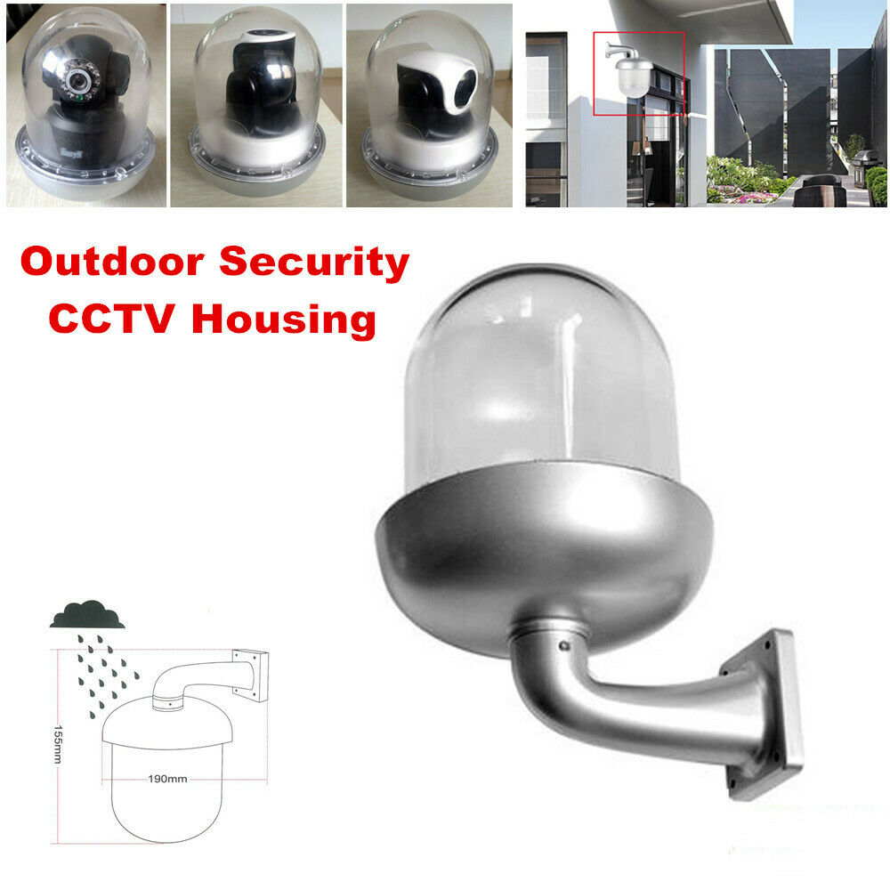 Waterproof Outdoor Dome Housing Cover with Bracket for Security CCTV IP Camera