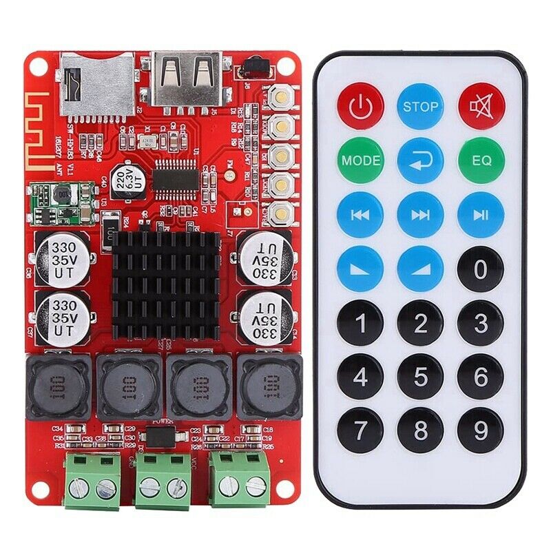 TPA3116 50W X2 Digital Amplifier Board Bluetooth Stereo AMP Board TF Card DecoP5