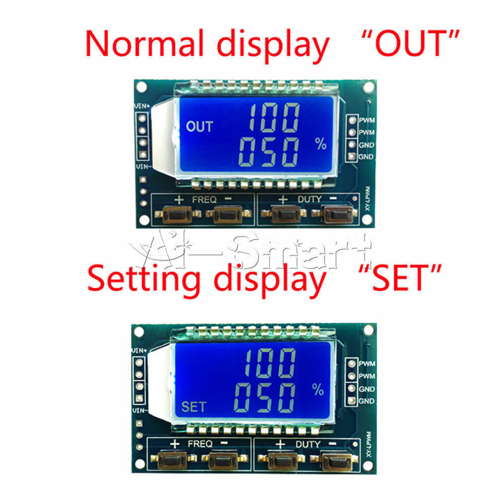 Signal Generator PWM Pulse Frequency Cycle Adjustable Module LCD Display (L99)