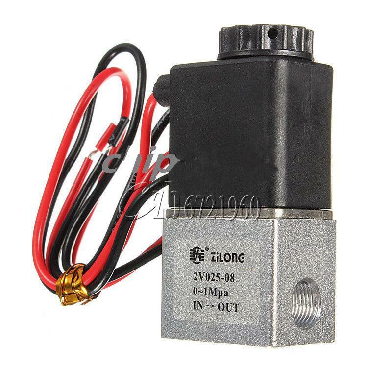 12V DC 1/8" Plastic Electric Solenoid Gas Water Air Valve Normally Closed N/C