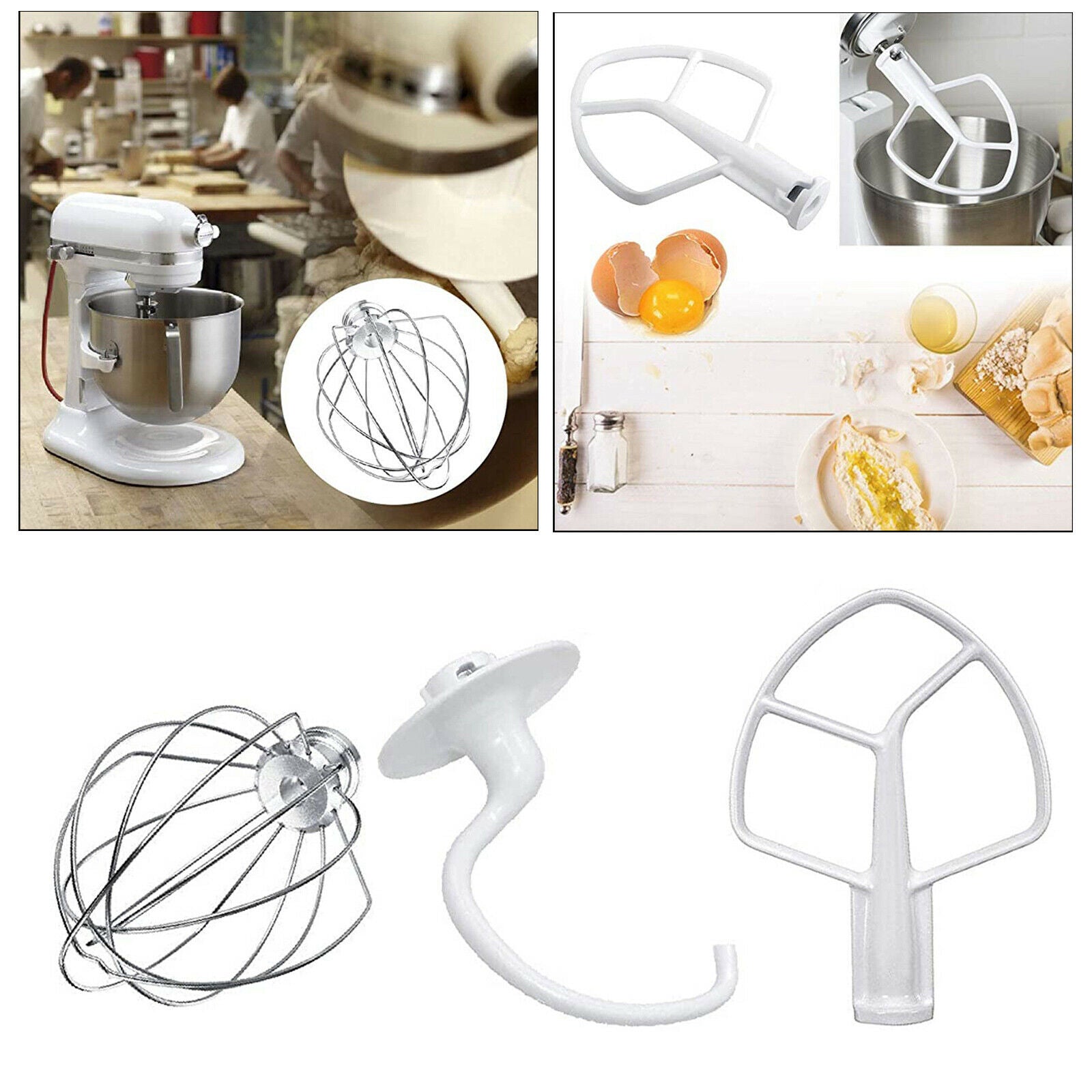 Replacement Flat Wire Whisk for 3pc Mixer.