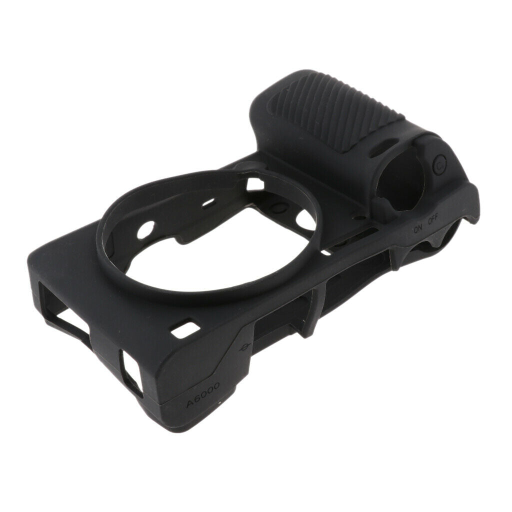 Rubber Protect Camera Body Case Soft Protector Cover for Sony A6000 Black