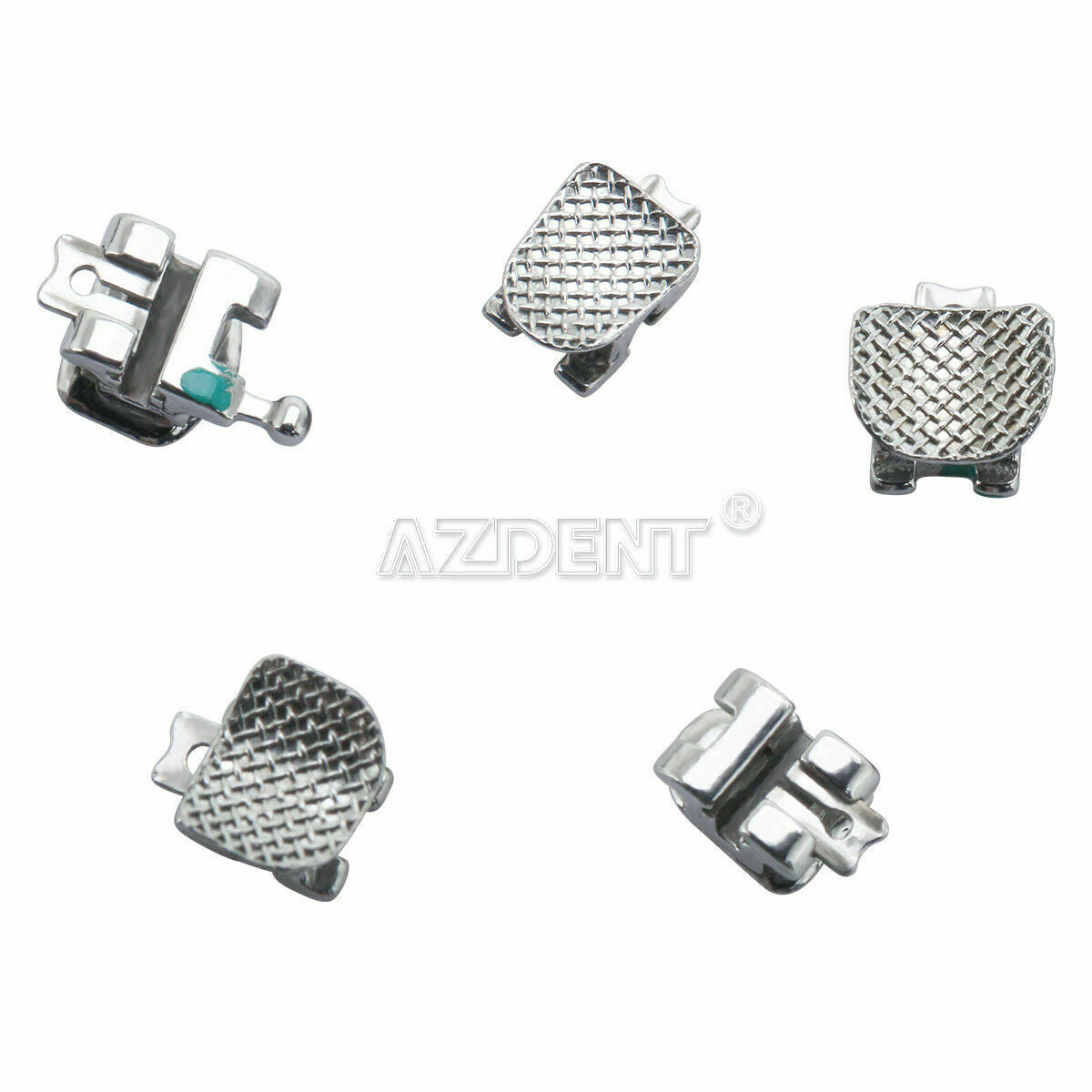 5 Kits Dental Orthodontic Self-Ligating Brackets Braces 0.022 MBT 3 hooks Metal